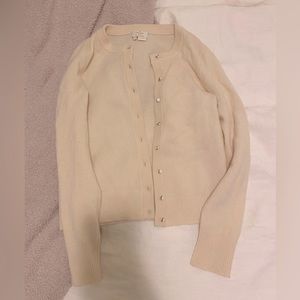 Kate Spade 100% Wool Cardigan in Cream - Size XS